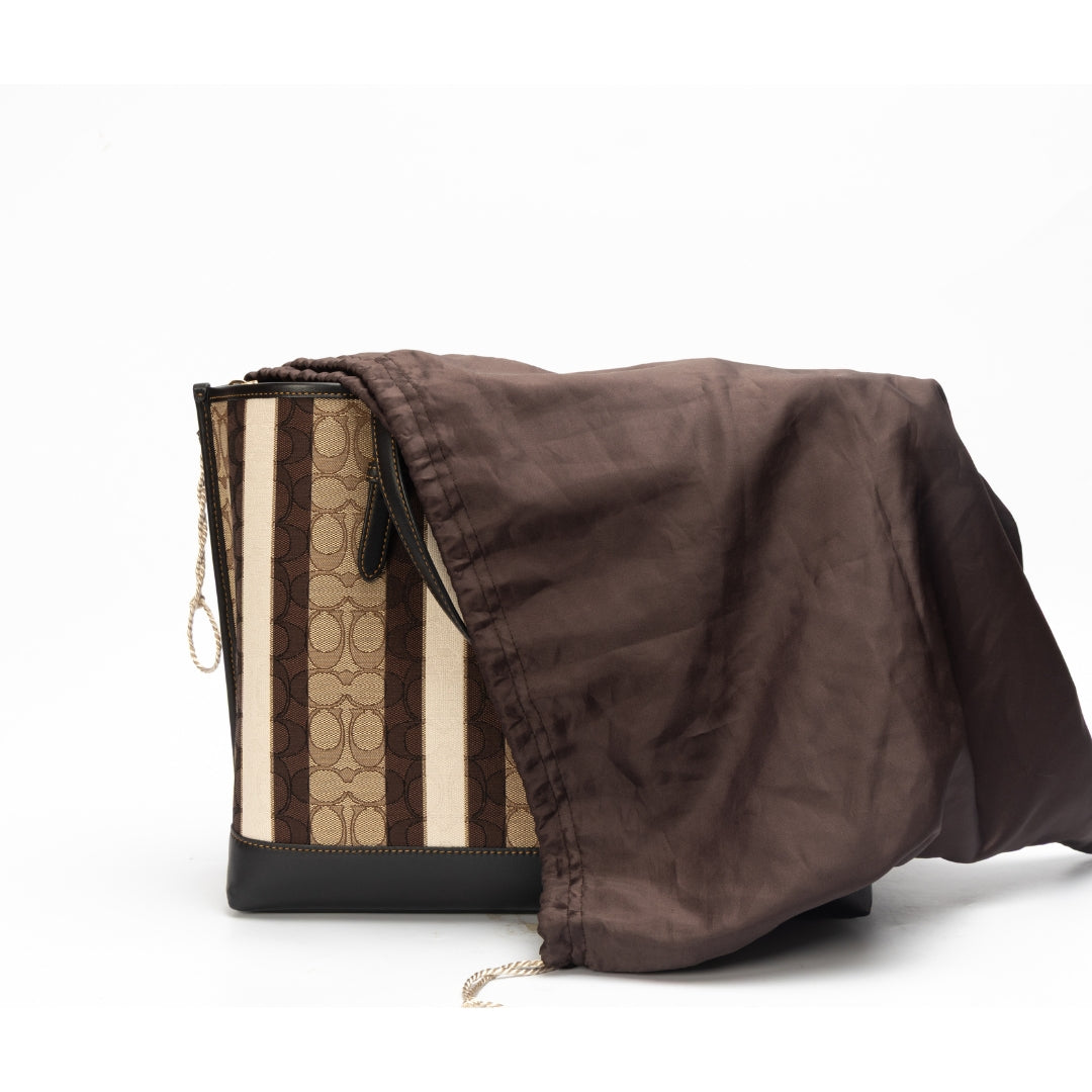 Coach Mollie Tote Bag In Signature Jacquard With Stripes