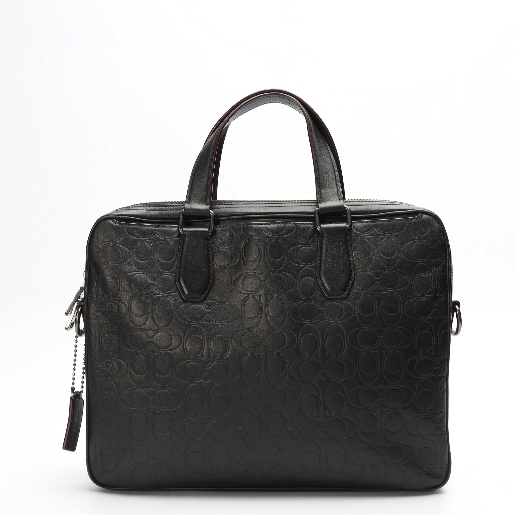 Coach Hudson 5 Signature Leather Laptop Bag