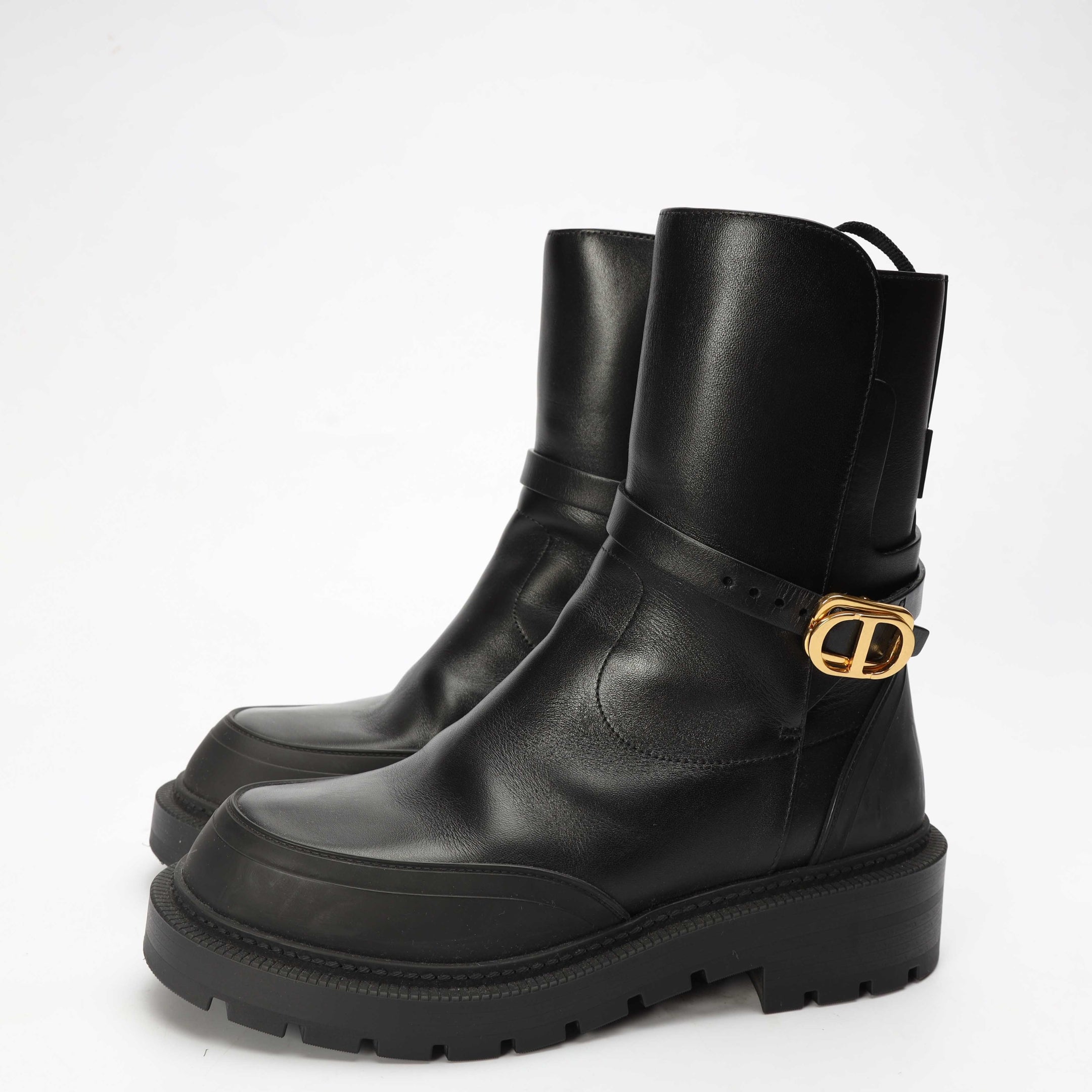 Dior Empreinte Black Ankle Boots