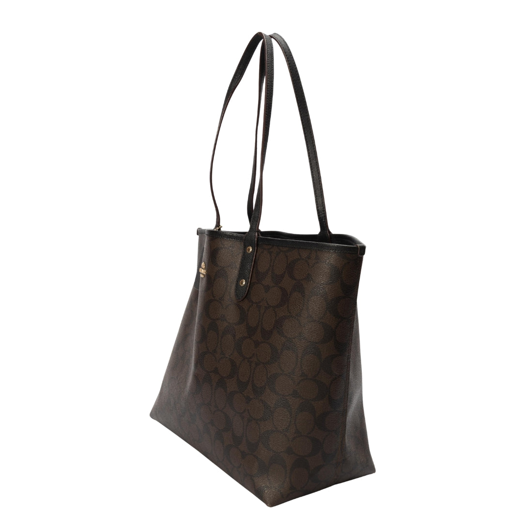Coach Signature Canvas Medium City Tote