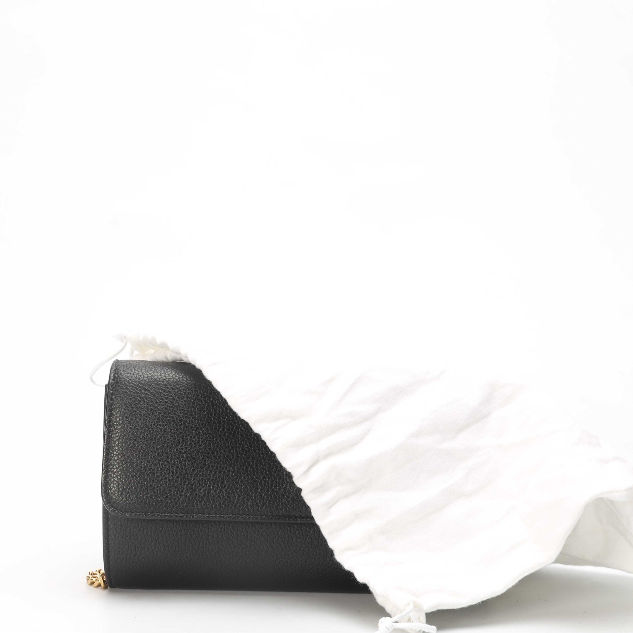 Versace Black Virtus Clutch Crossbody Bag