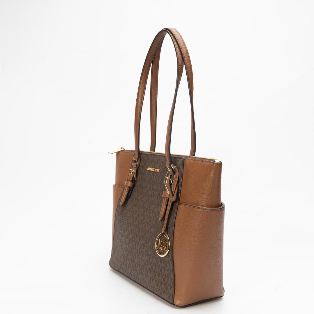 Michael Kors Charlotte Brown Large Tote Bag