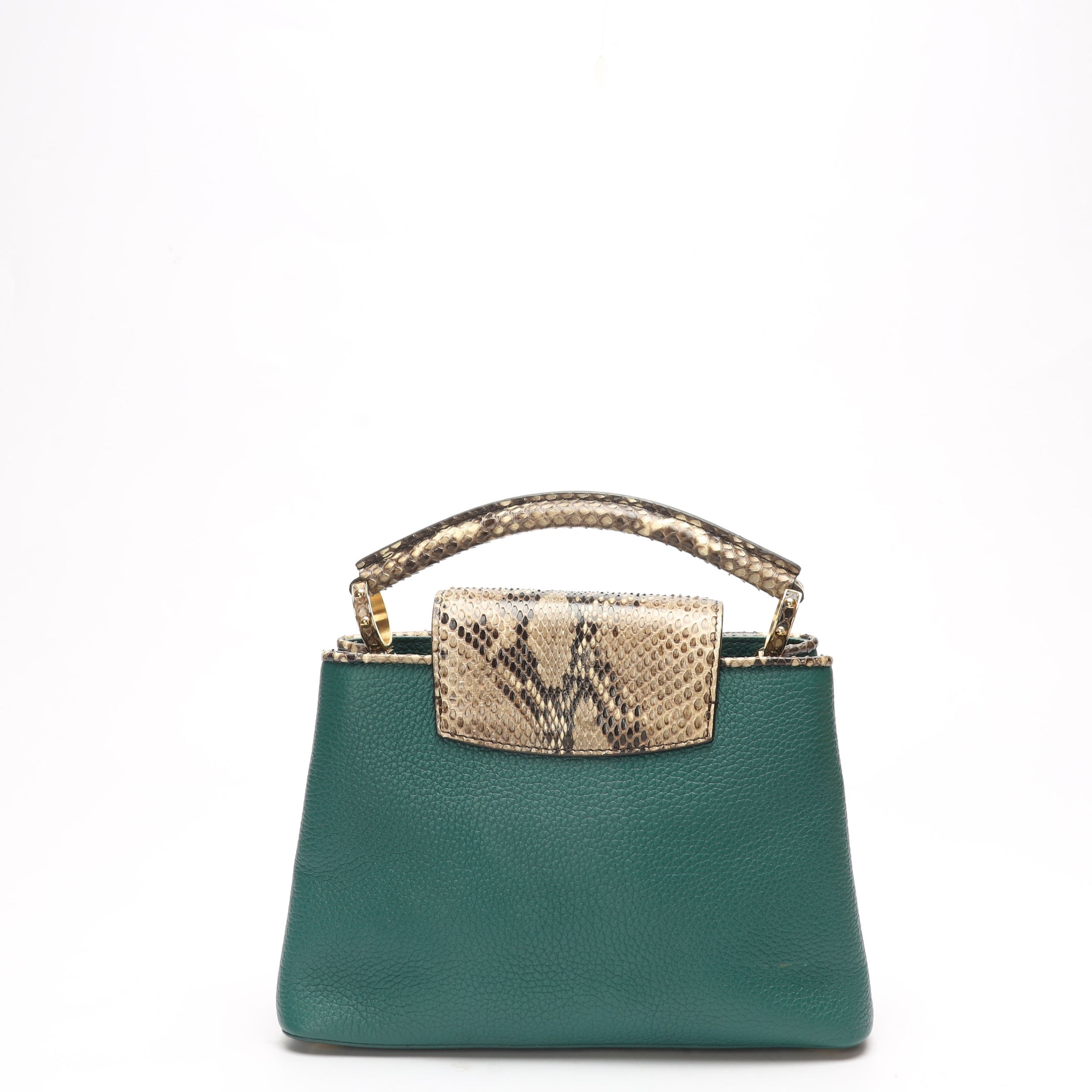 Louis Vuitton Capucines BB Green Satchel