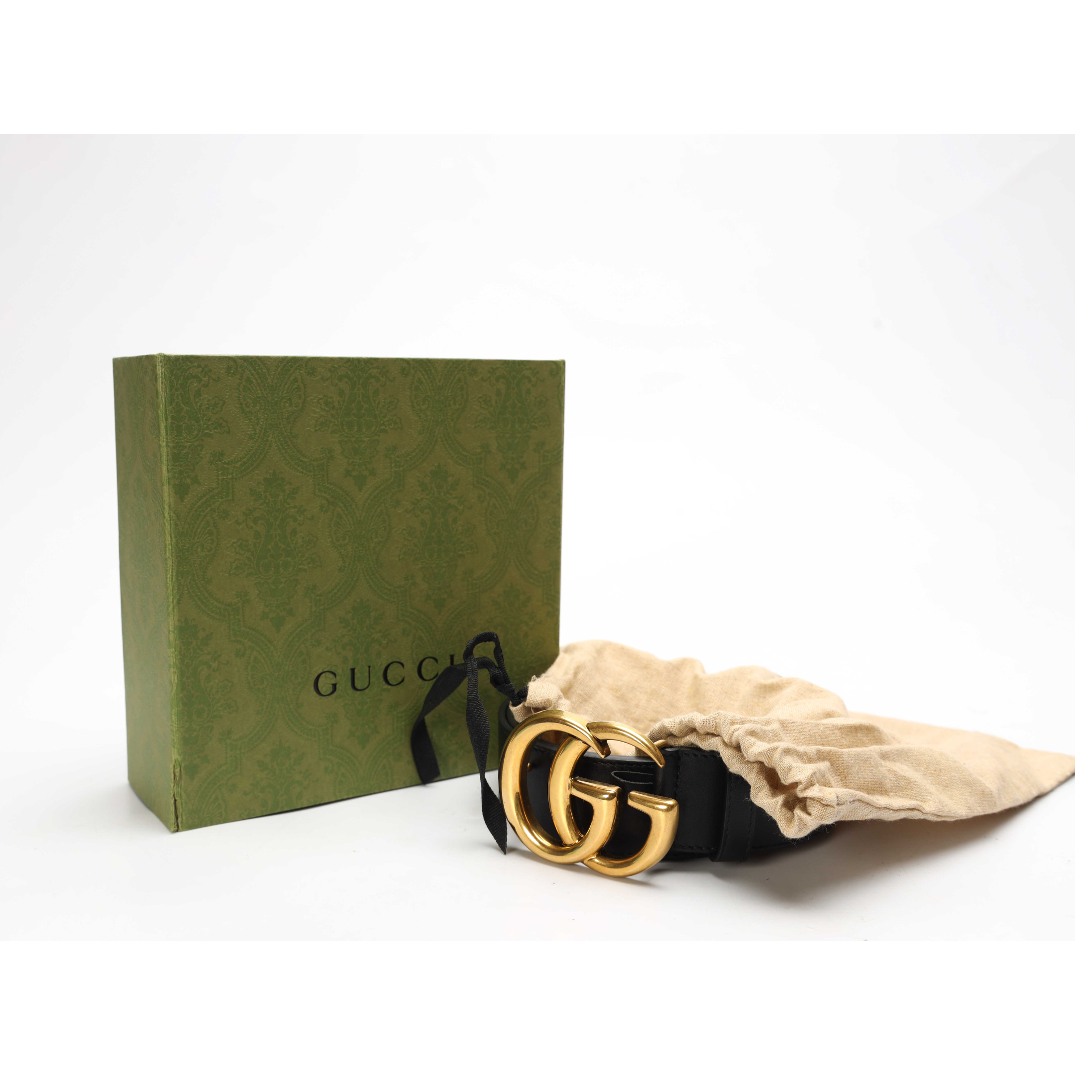 Gucci Black Logo Buckle Belt