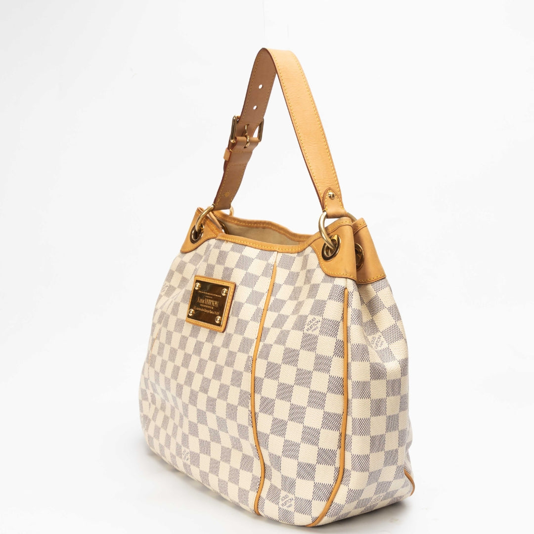 Louis Vuitton White Damier Azur Galliera GM Tote