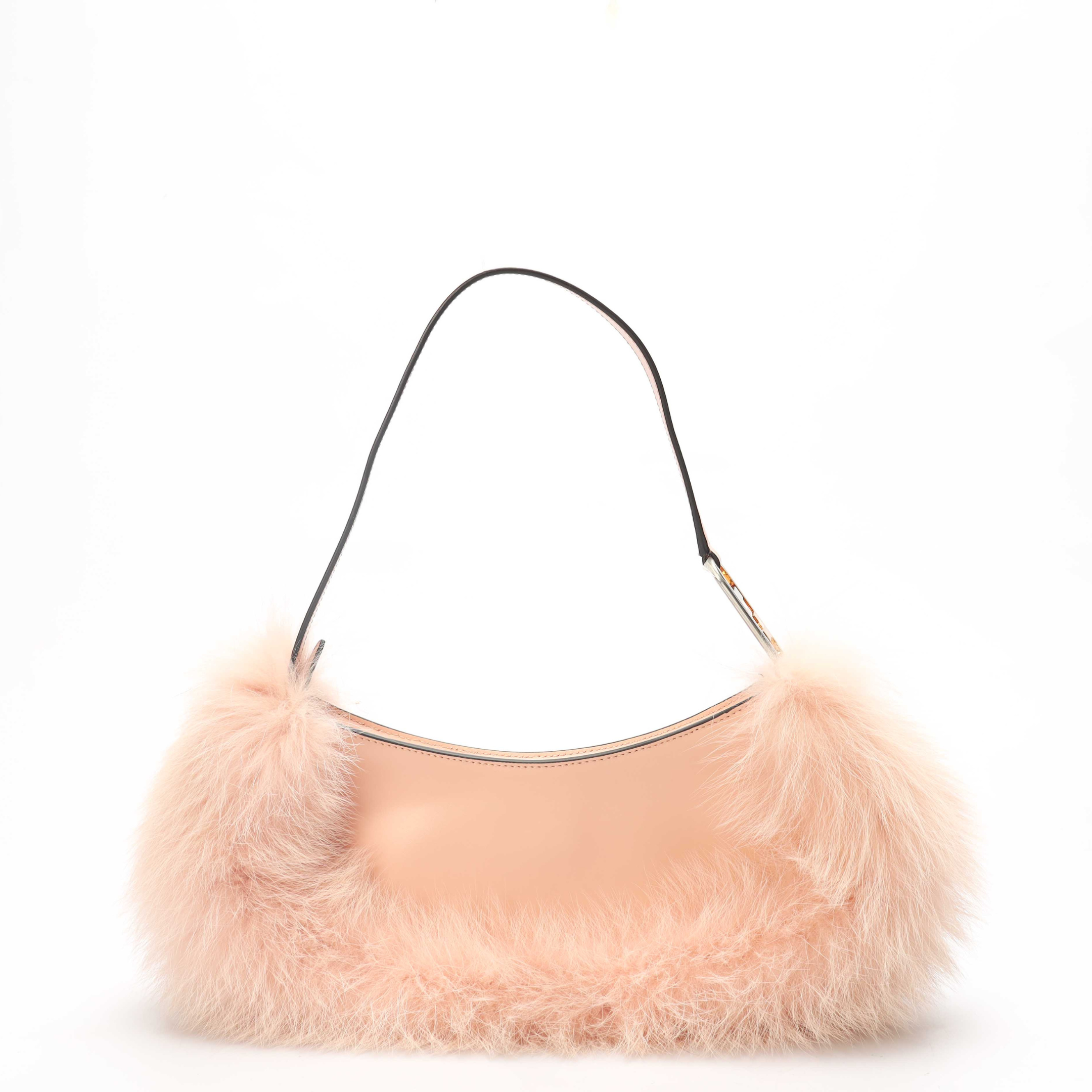 Fendi O'Lock Swing Pale Pink Shoulder Bag