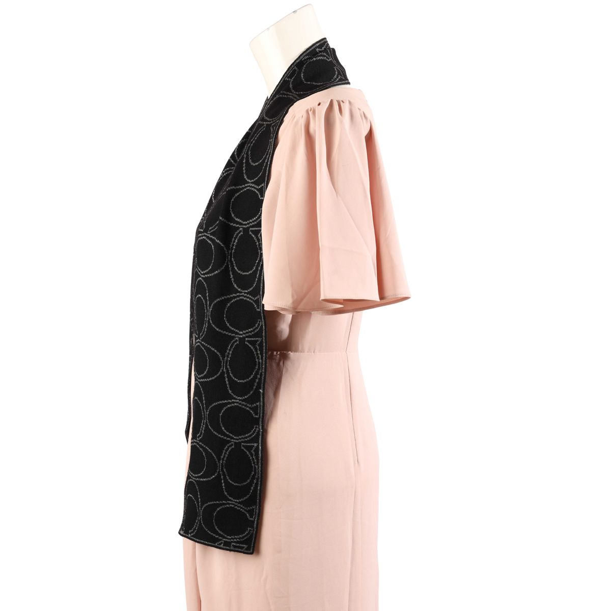Coach Signature Logo Black Scarf
