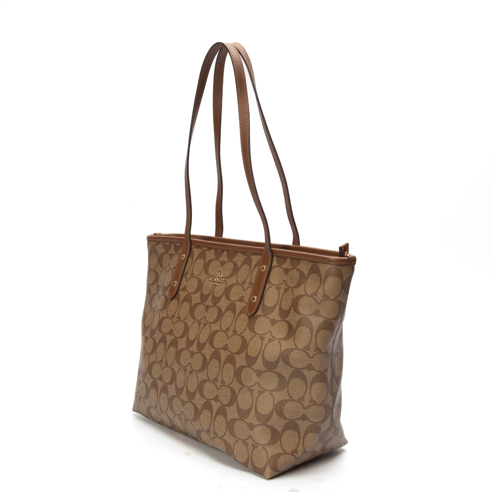 Coach Signature Canvas Medium City Tote