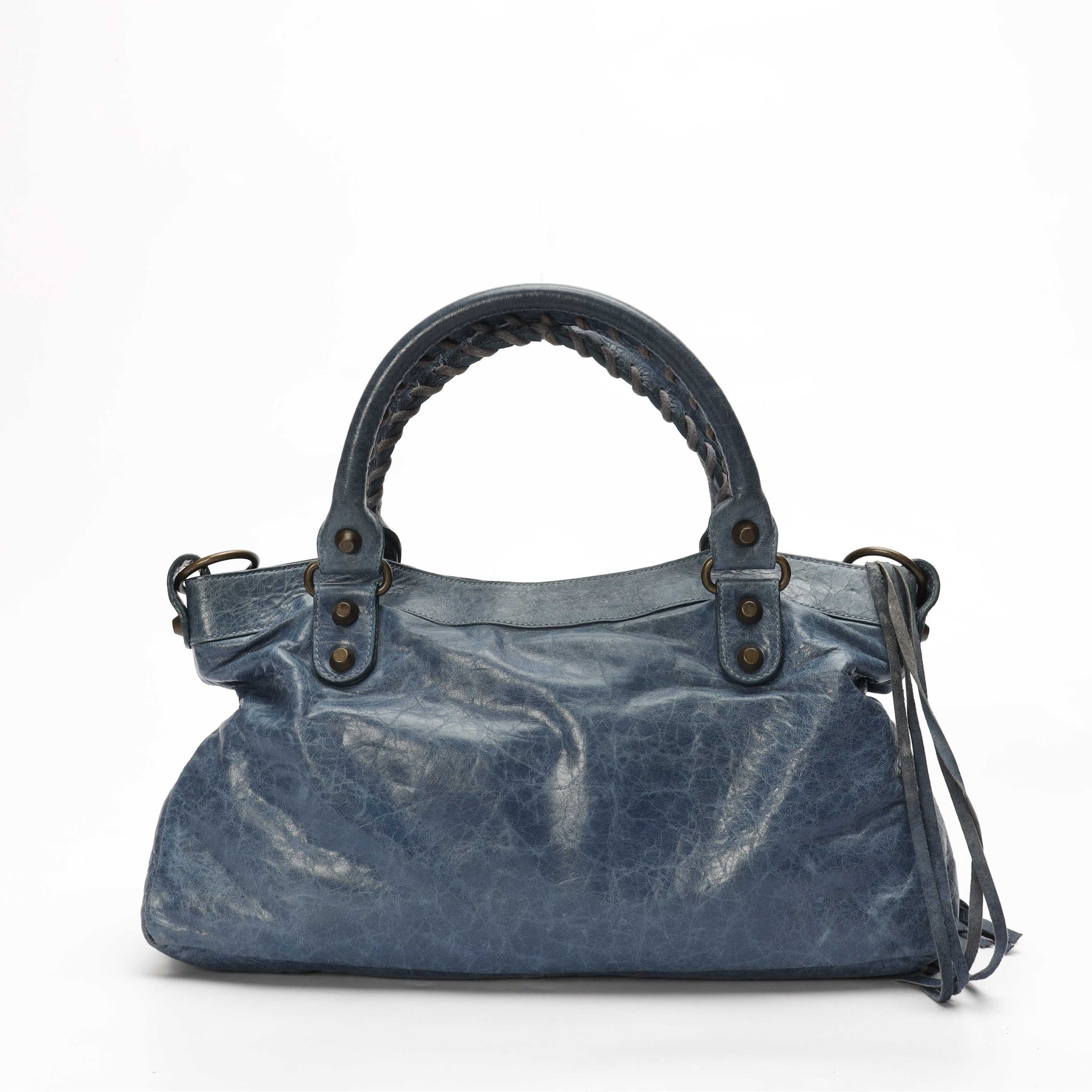 Balenciaga Marine Blue RH City Satchel