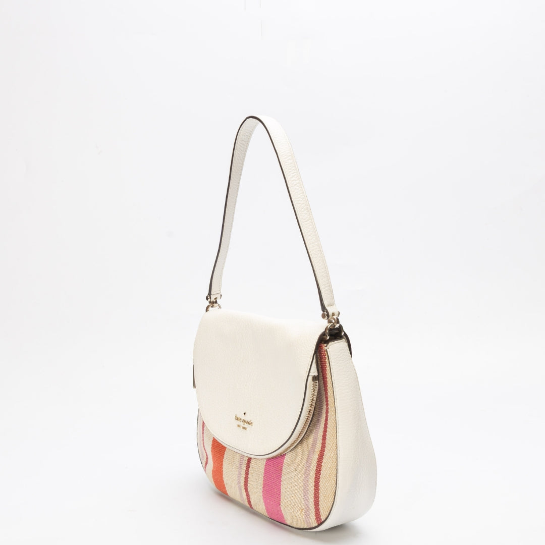 Kate Spade Multicolor Striped Leila Convertible Shoulder Bag