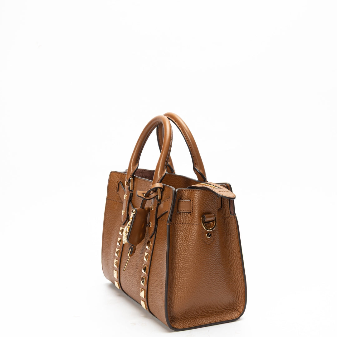 Michael Kors Nouveau Hamilton Tan Satchel