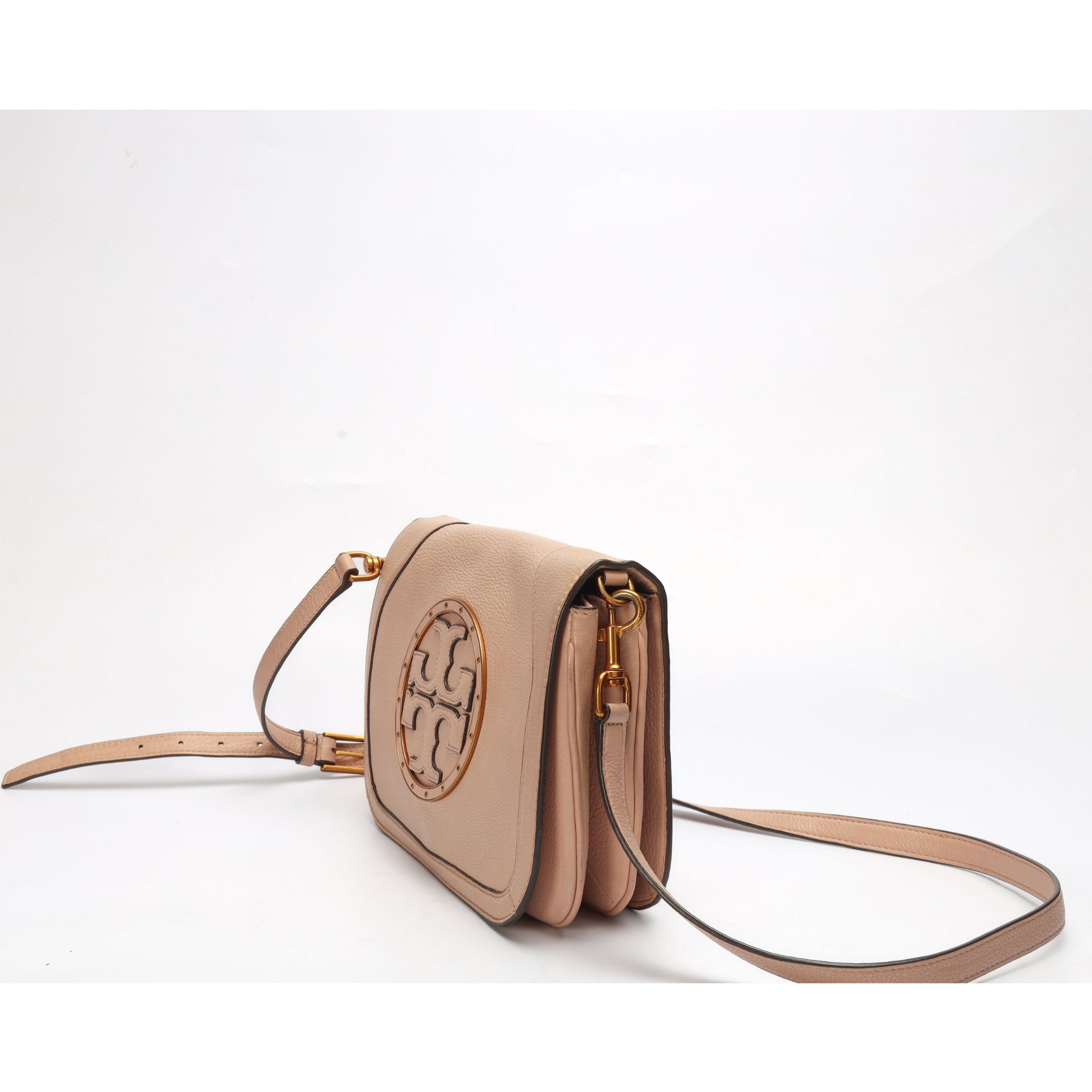 Tory Burch Pink Miller Flap Crossbody Bag