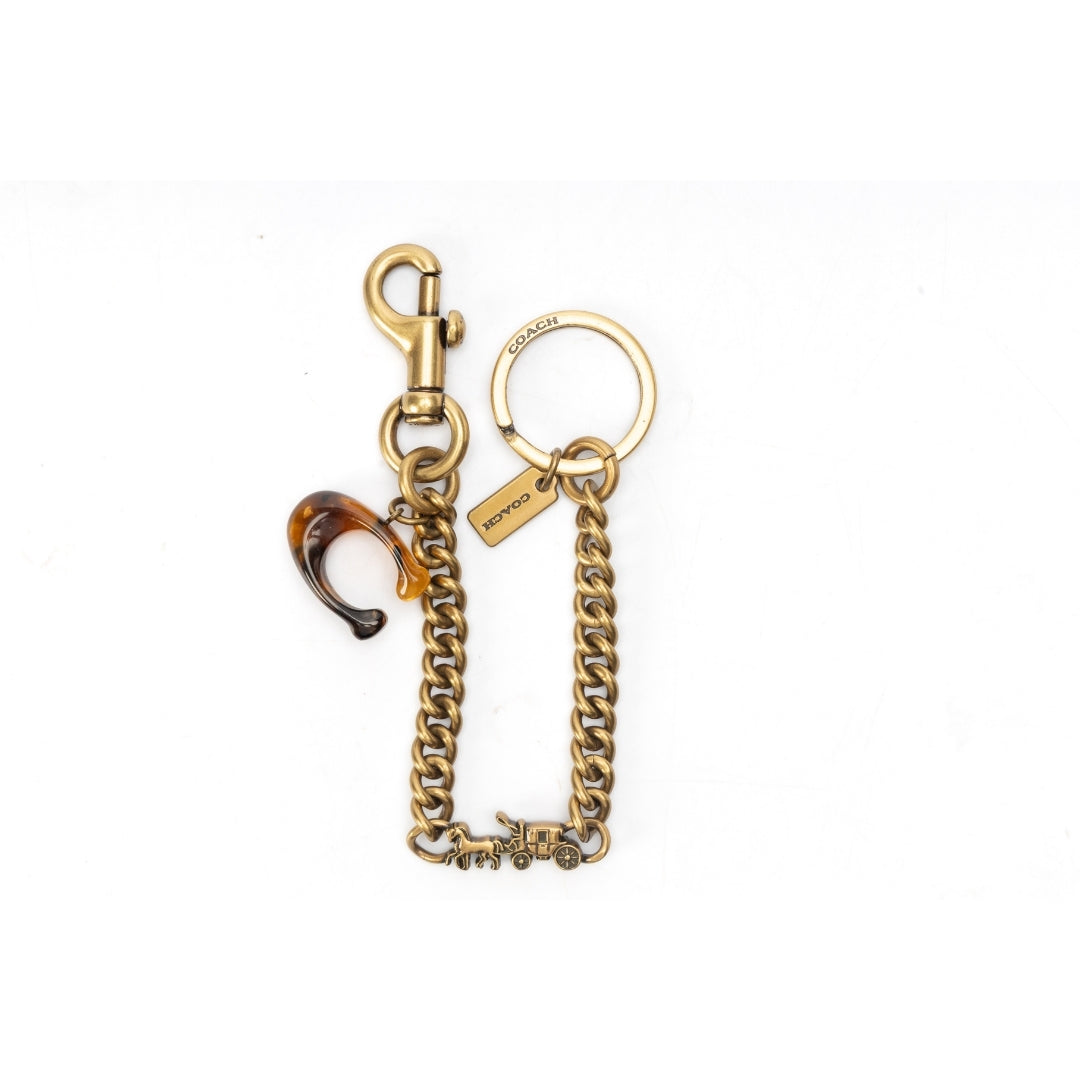 Coach Wine Medium Resin Multi Icon Swag Key Chain