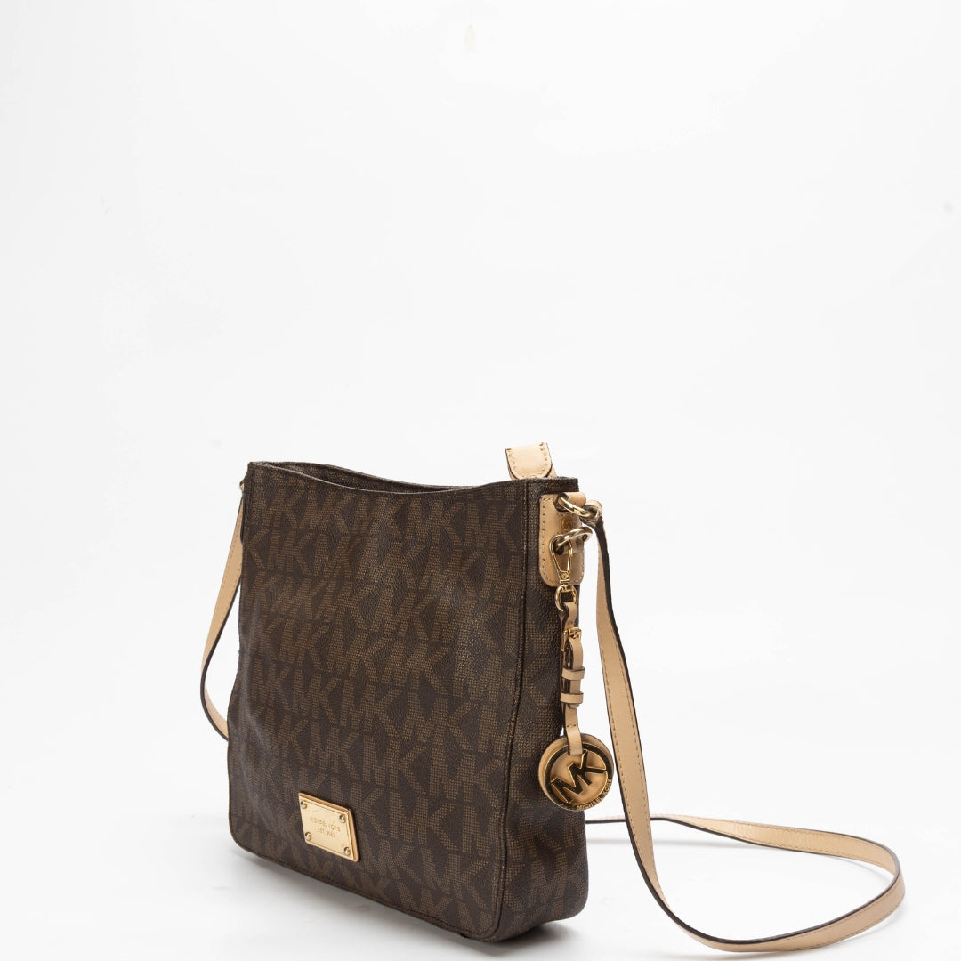 Michael Kors Jet Set Travel Brown Messenger Bag