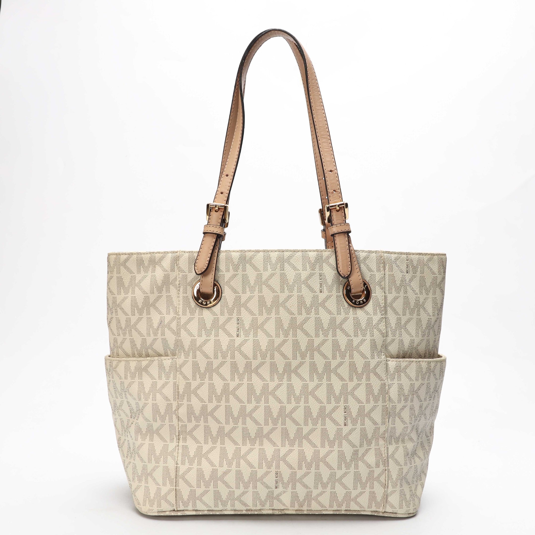 Michael Kors Vanilla Logo Jet Set Tote