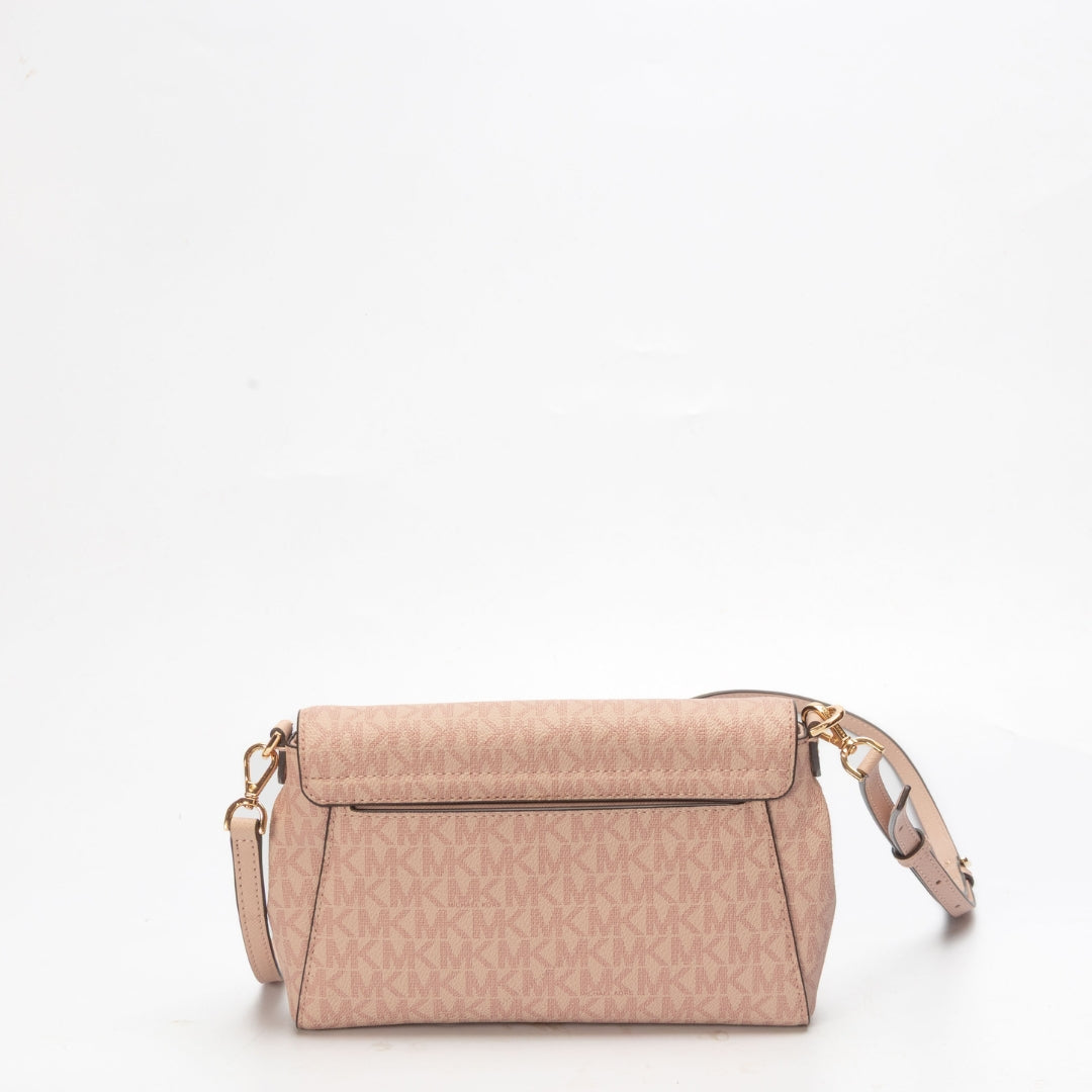 Michael Kors Pink Logo Convertible Crossbody Bag