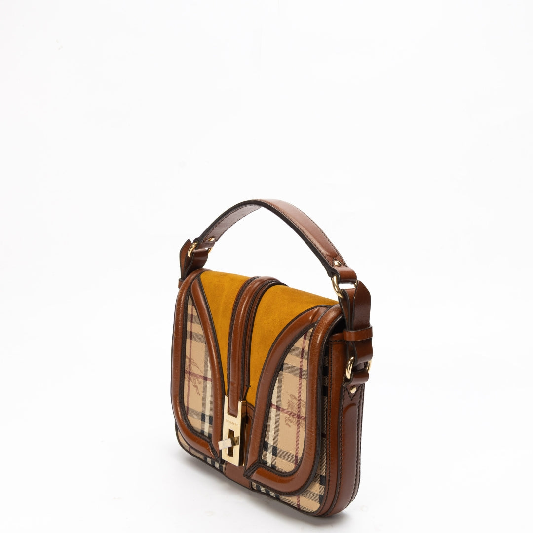 Burberry Haymarket Check Brickfield Crossbody Bag