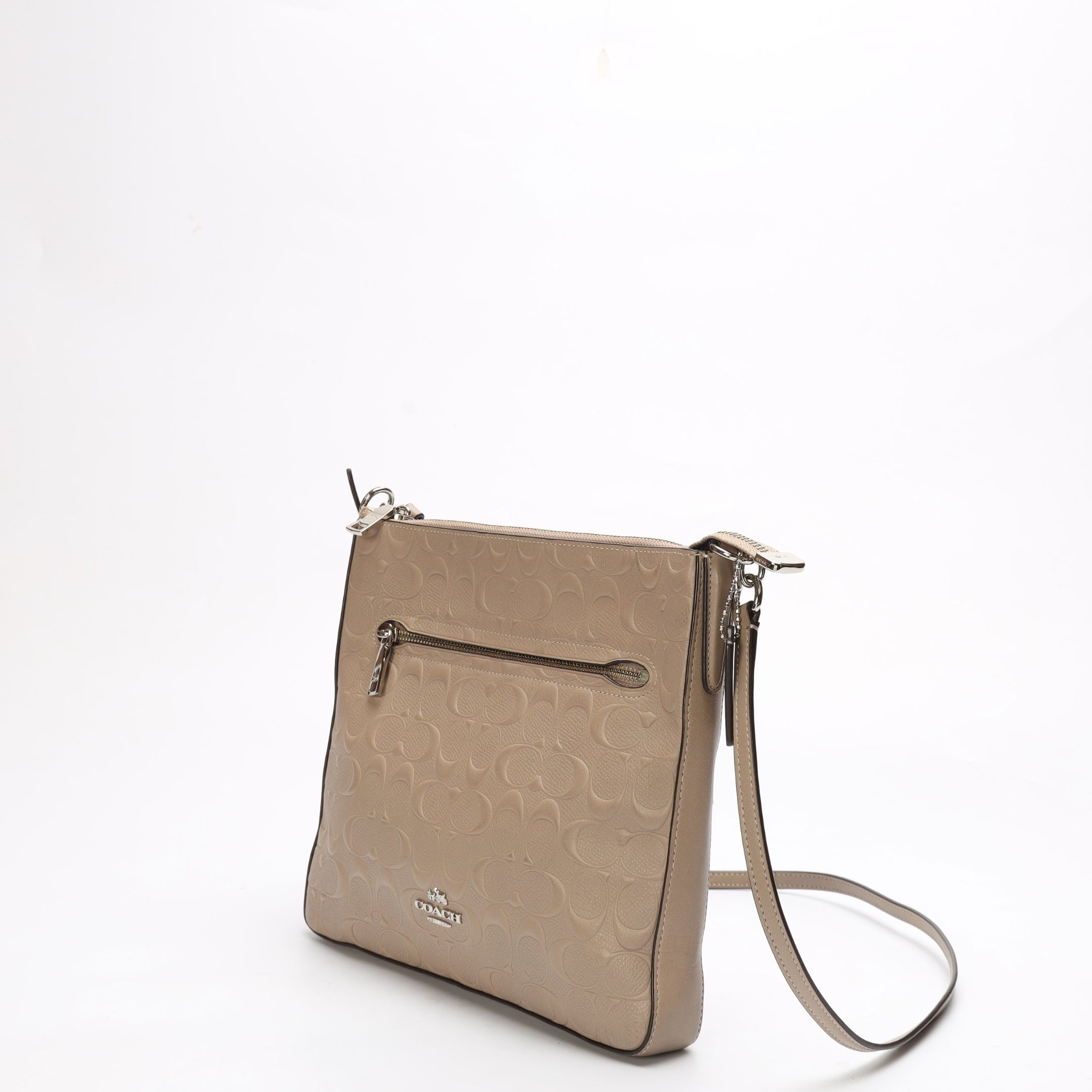 Coach Beige Gazette Crossbody Bag