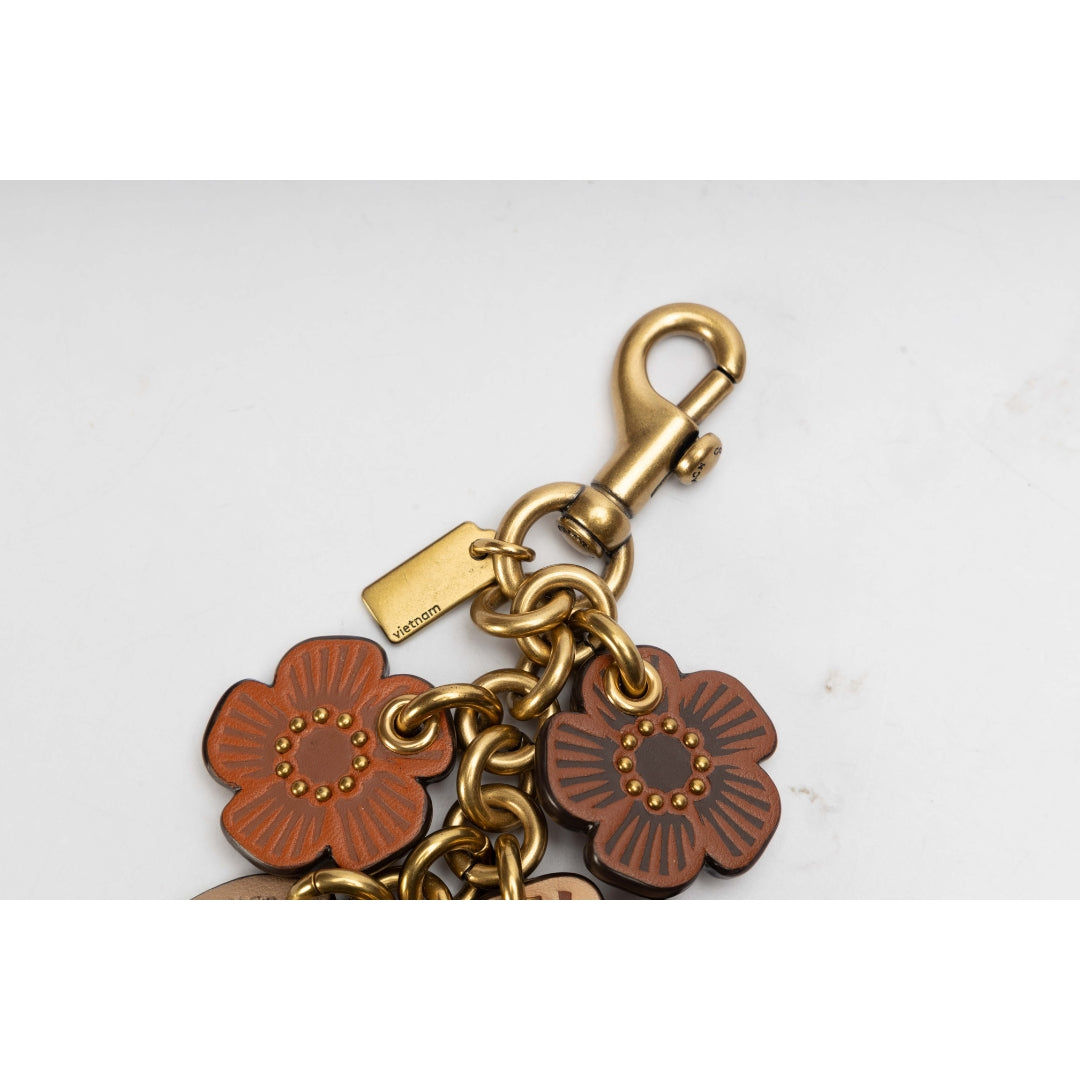 Coach Willow Floral Mix Bag Charm Keychain