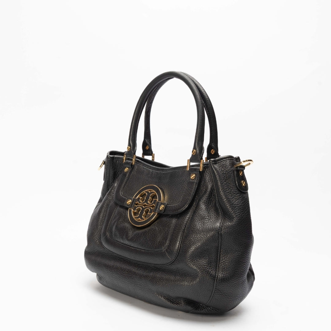 Tory Burch Black Amanda Hobo Bag