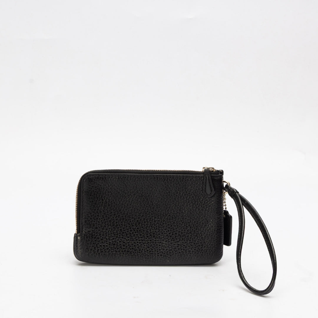 Coach Black Small Wristlet