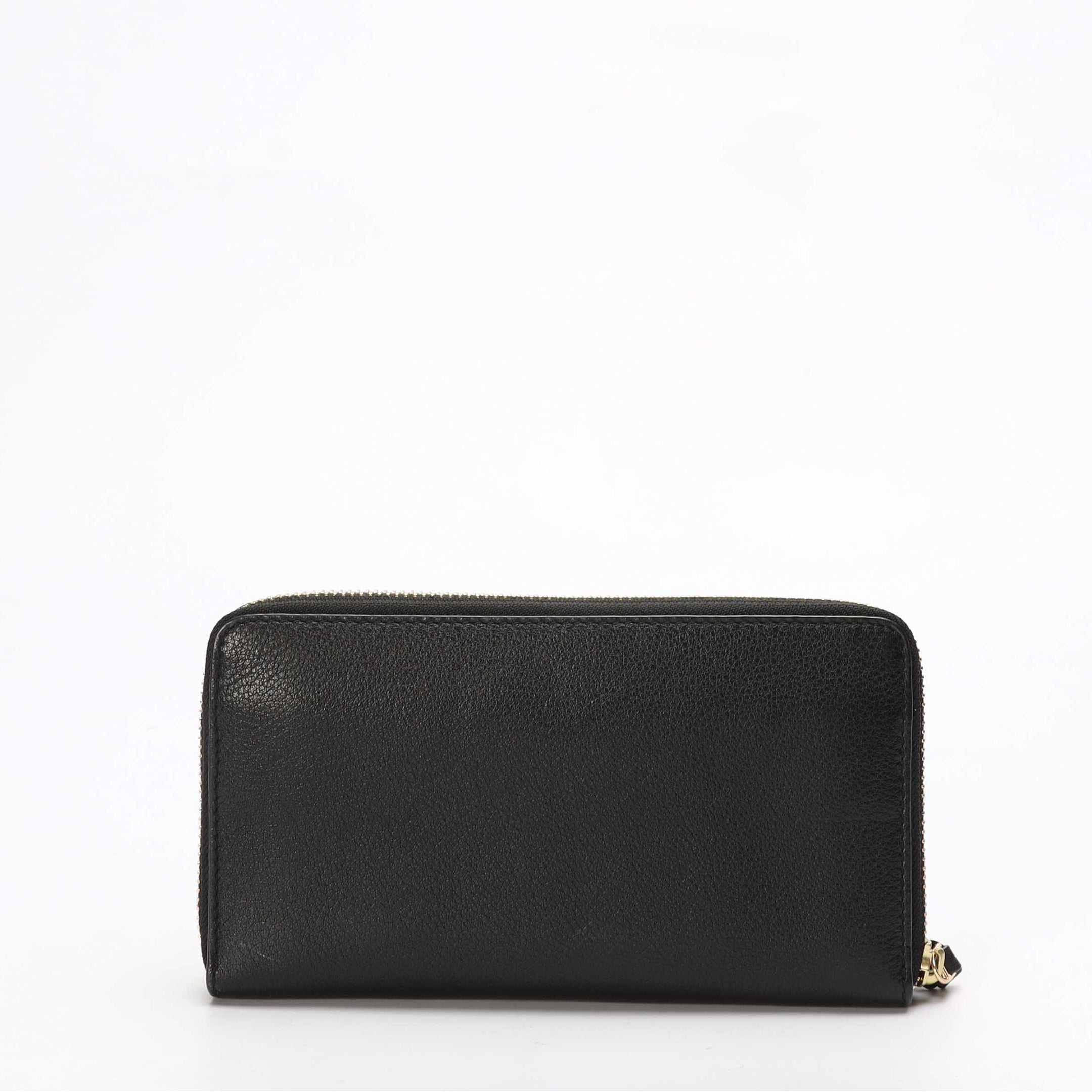Tory Burch Black Britten Zip Around Wallet