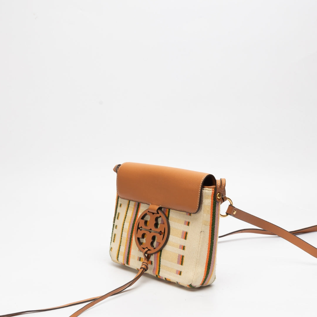 Tory Burch Miller Stripe Crossbody Bag