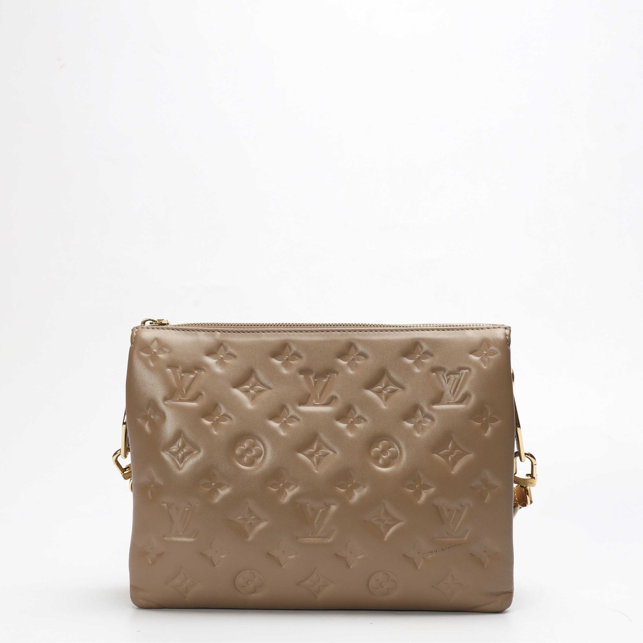Louis Vuitton Taupe Monogram Coussin PM Bag