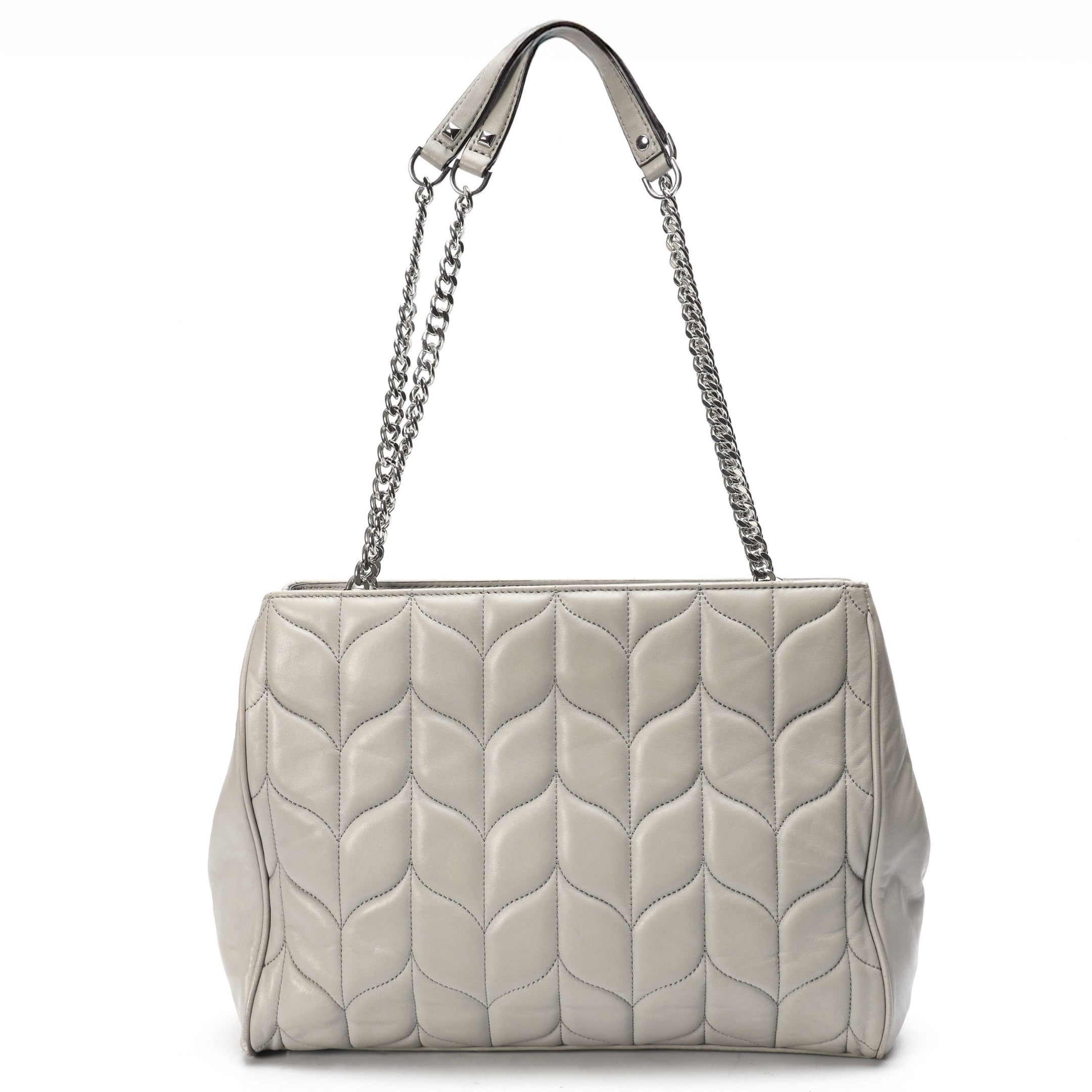 Michael Kors Grey Quilted Peyton Tote
