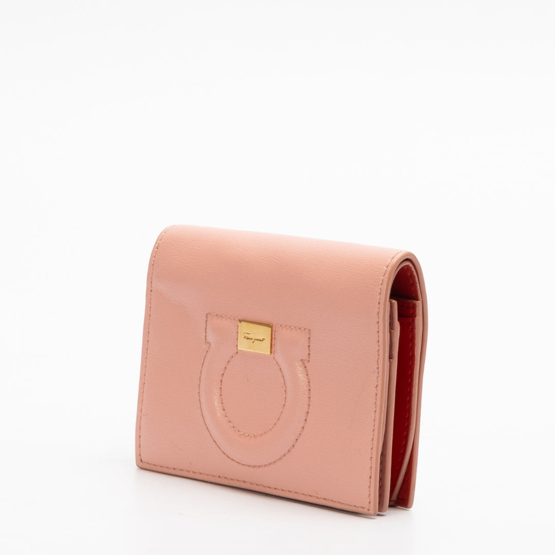 Salvatore Ferragamo Pink Leather Wallet