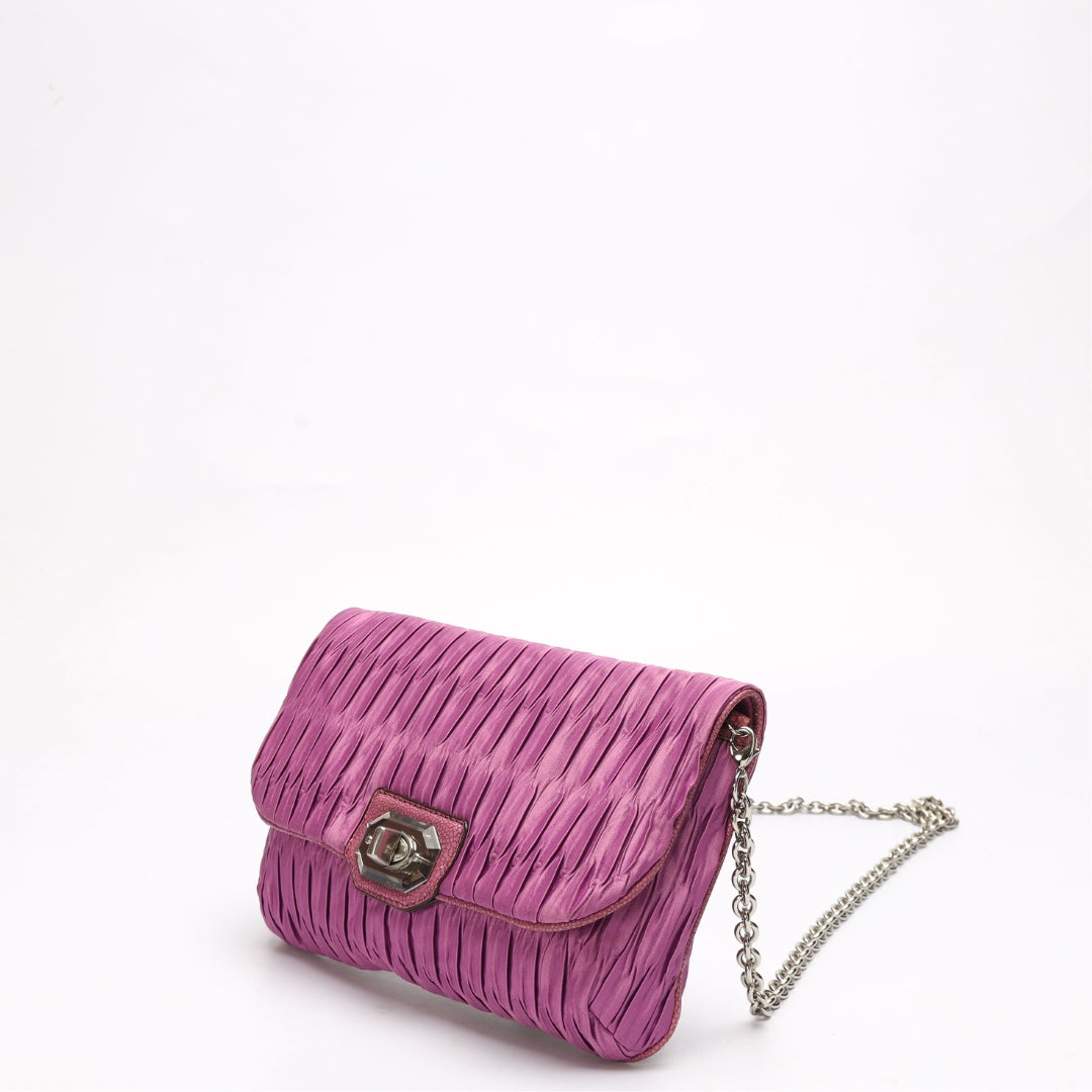 Coach Madison Pink Pleated Crossbody Bag
