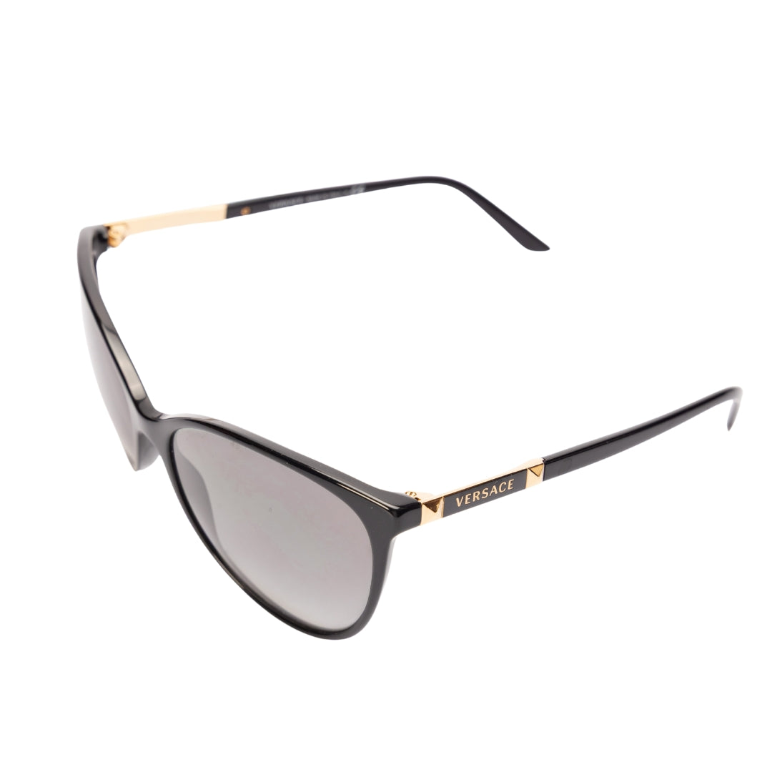 Versace Black Cat Eye Gradient Women Sunglasses