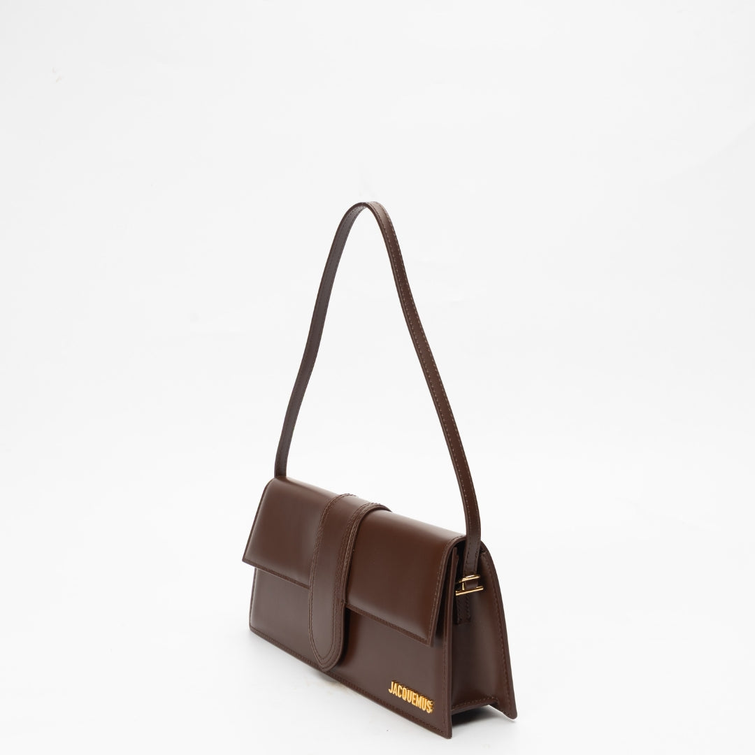 Jacquemus The Bambino Flap Bag Brown