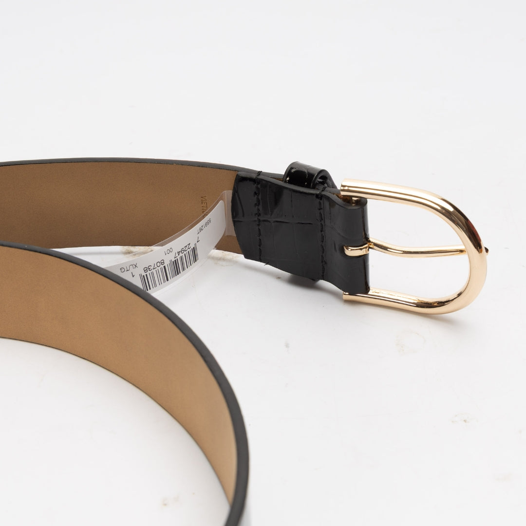 Michael Kors Black Monogram Logo Belt