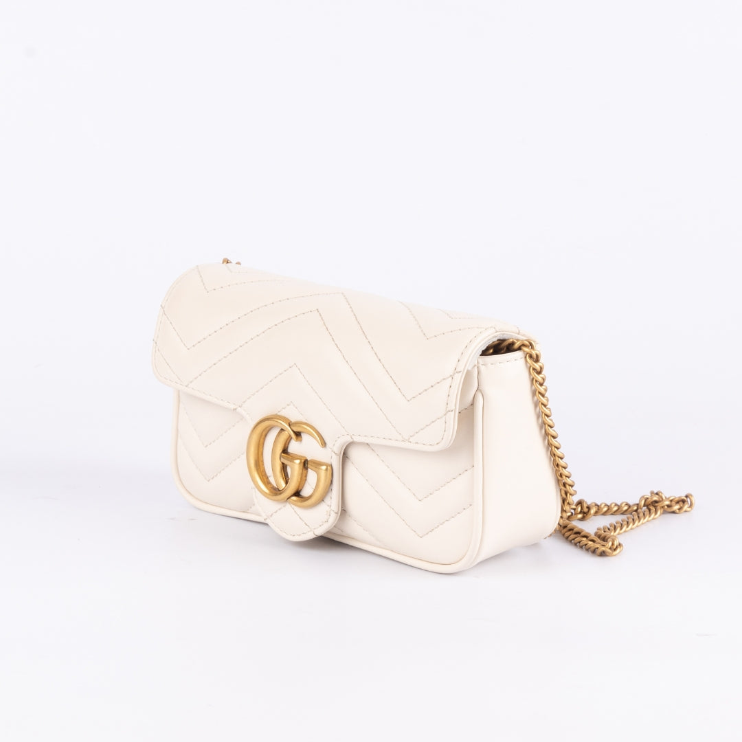 Gucci Matelasse GG Super Mini Marmont Shoulder Bag