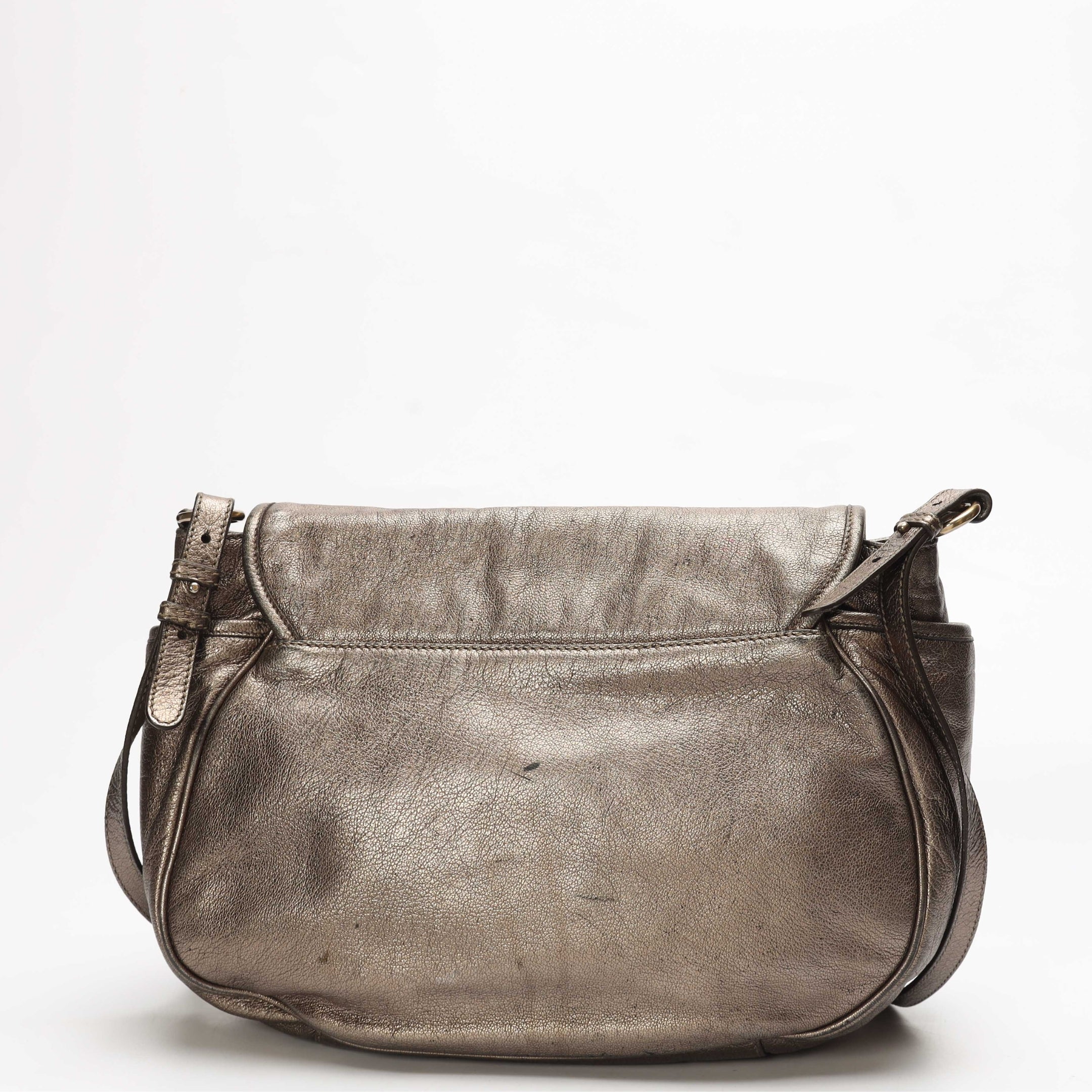Salvatore Ferragamo Metallic Messenger Bag