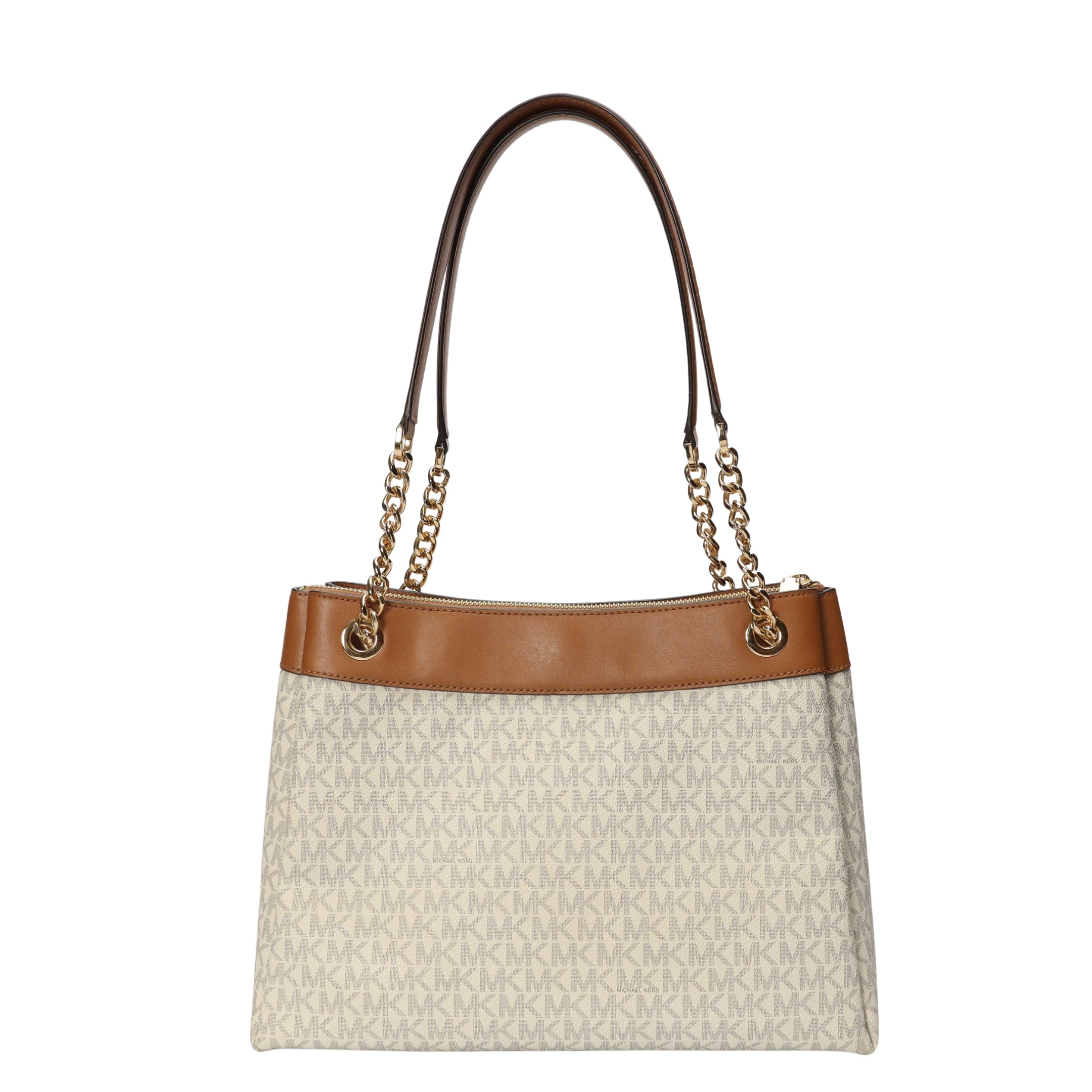 Michael Kors Whitney Medium Vanilla Signature Logo Tote