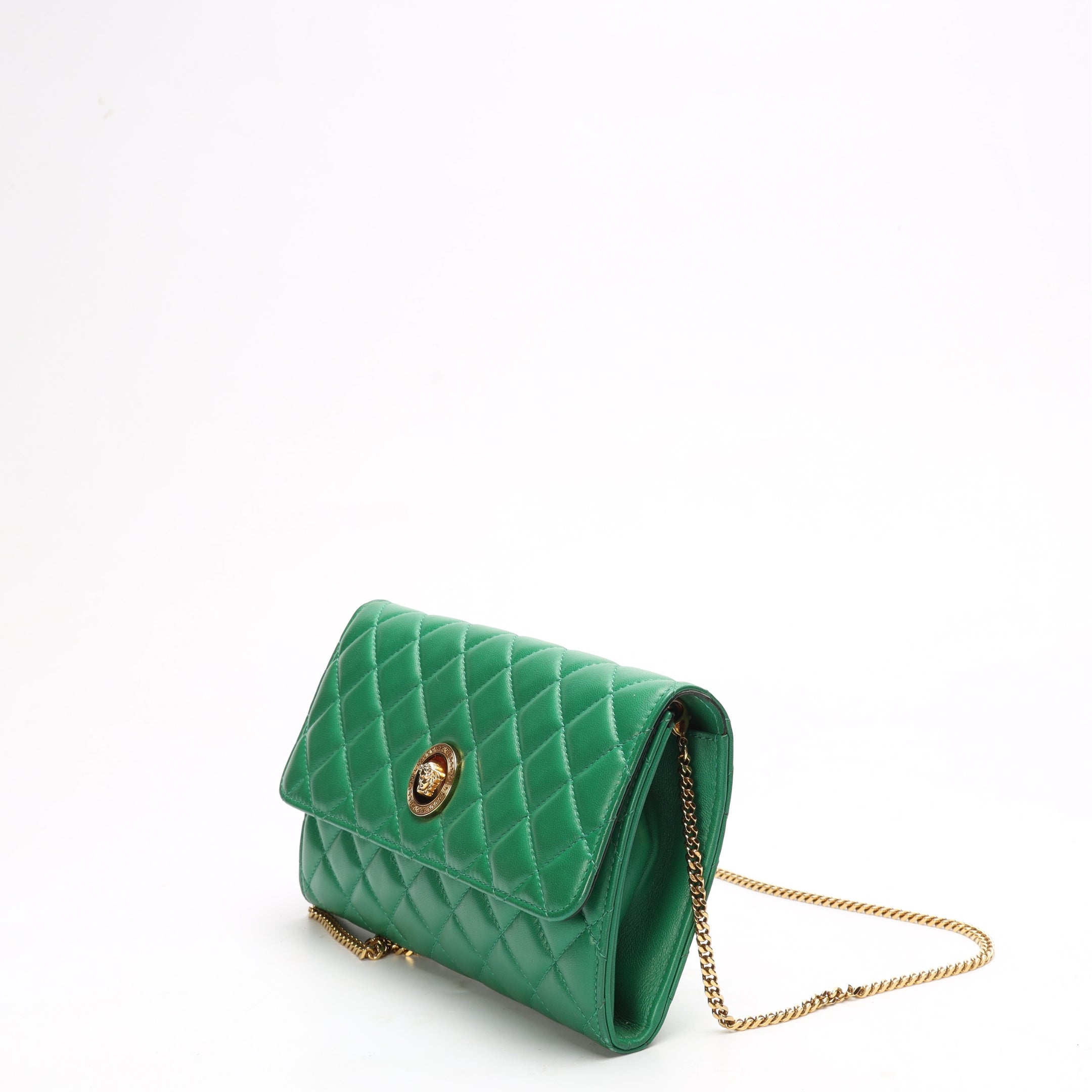 Versace La Medusa Green Wallet On Chain