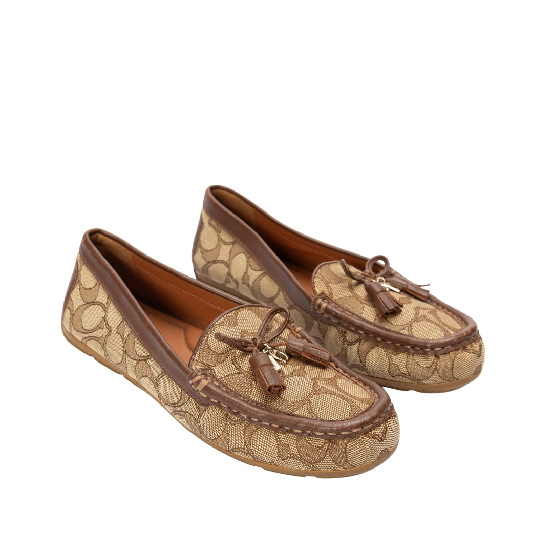 Coach Driver Signature Jacquard Loafers