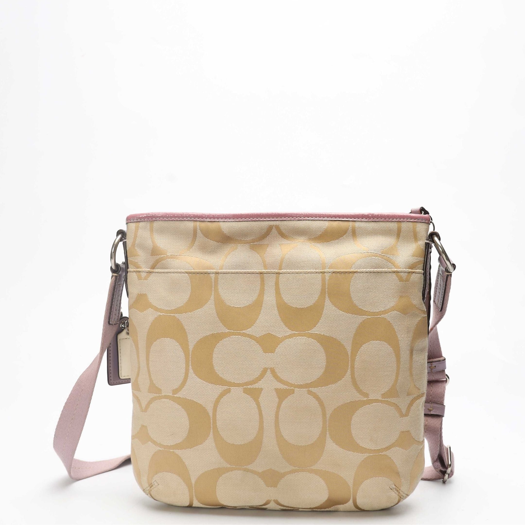 Coach Signature Canvas Stripe Crossbody Bag