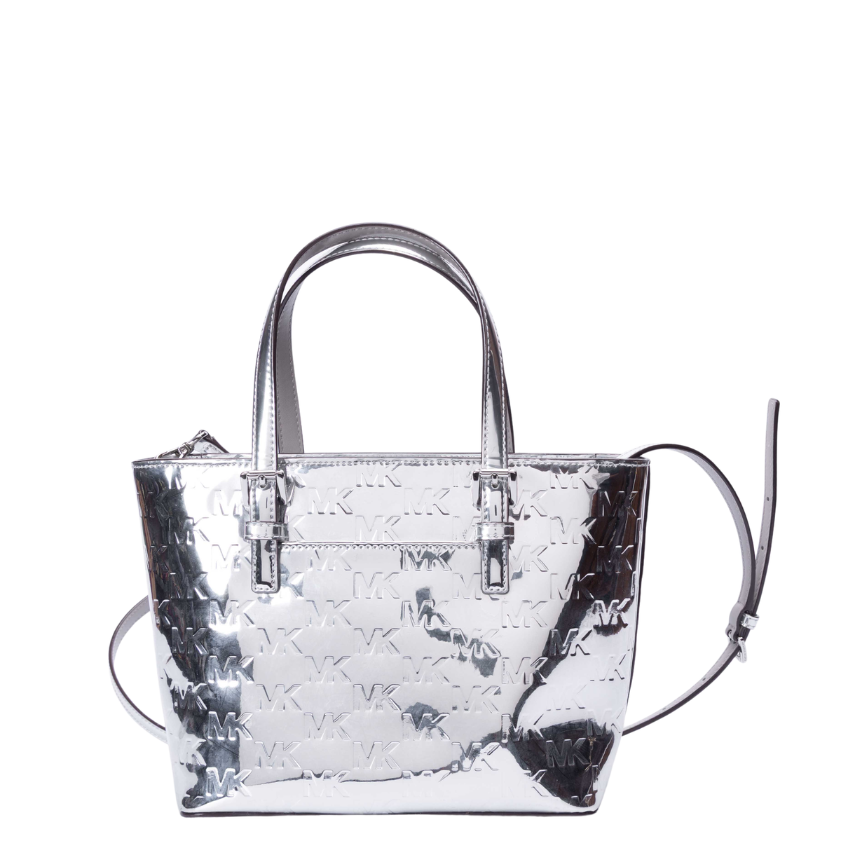 Michael Kors Jet Set Logo Metallic Convertible Bag