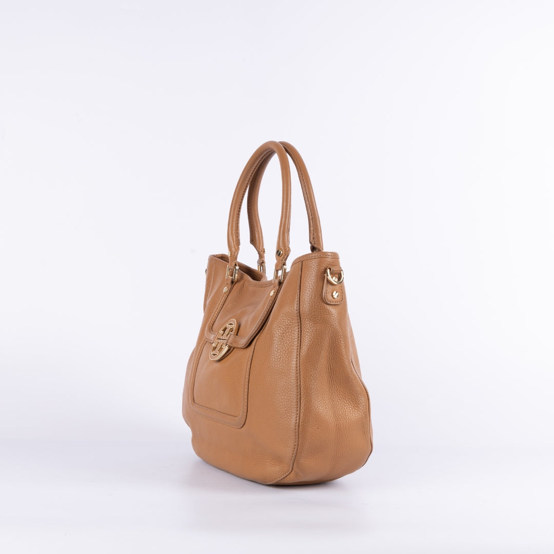 Tory Burch Brown Leather Amanda Tote