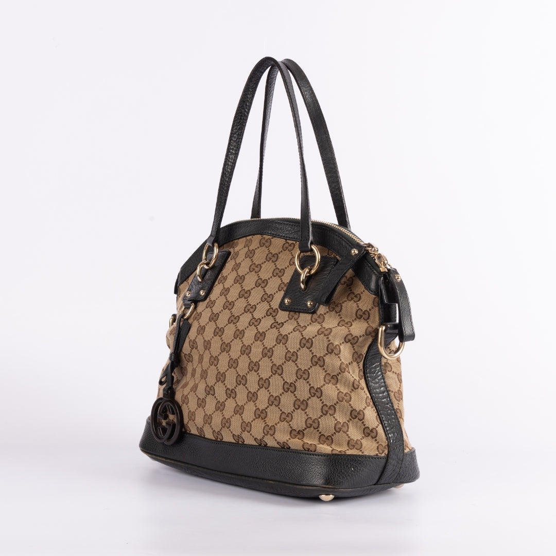 Gucci GG Canvas Charm Dome Shoulder Bag