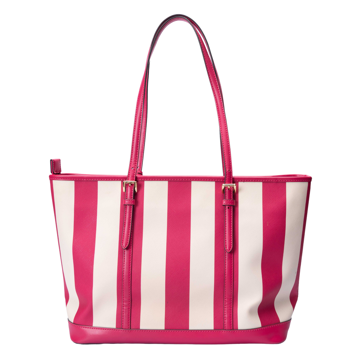 Michael Kors Pink Striped Jet Set Travel Tote