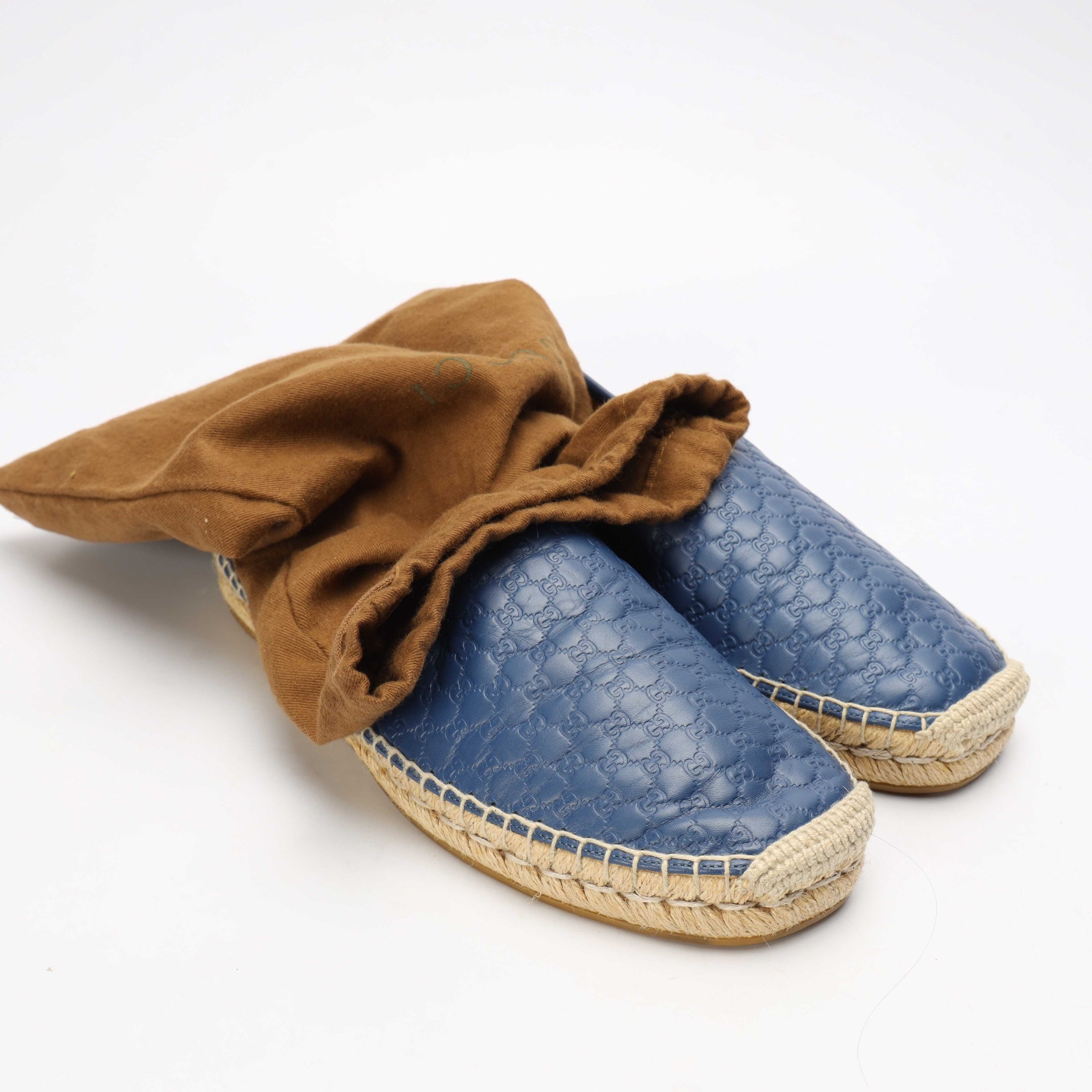 Gucci Blue Microguccissima Espadrilles