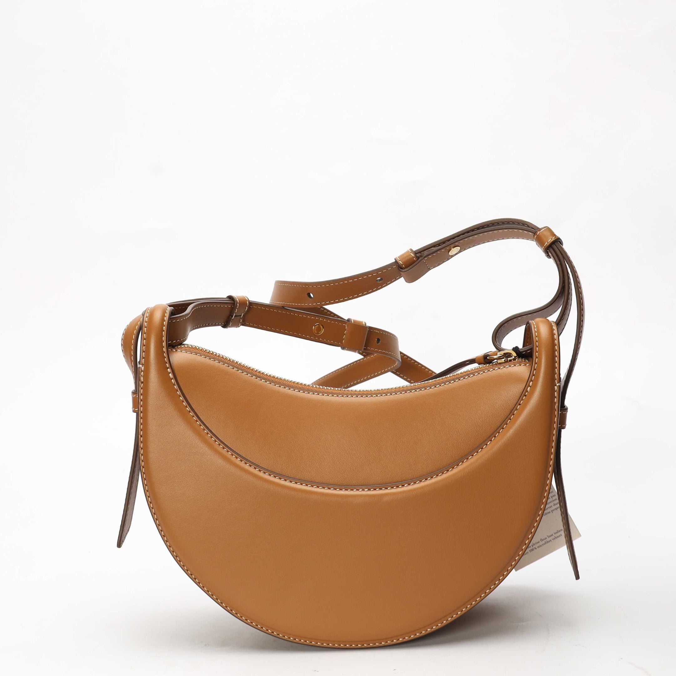 Polene Numero Dix Camel Crossbody Bag