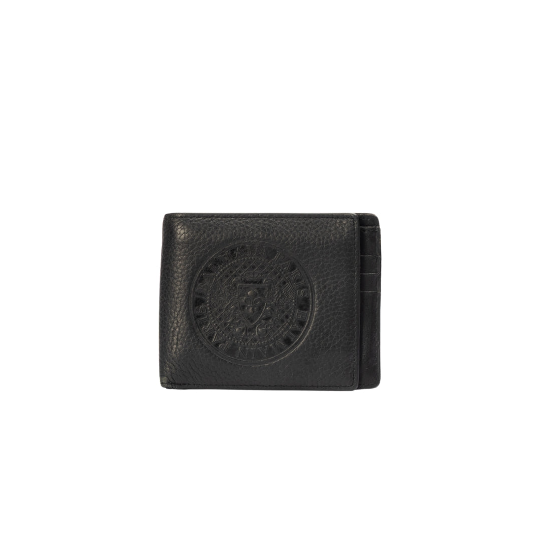 Balmain Embossed Black Wallet