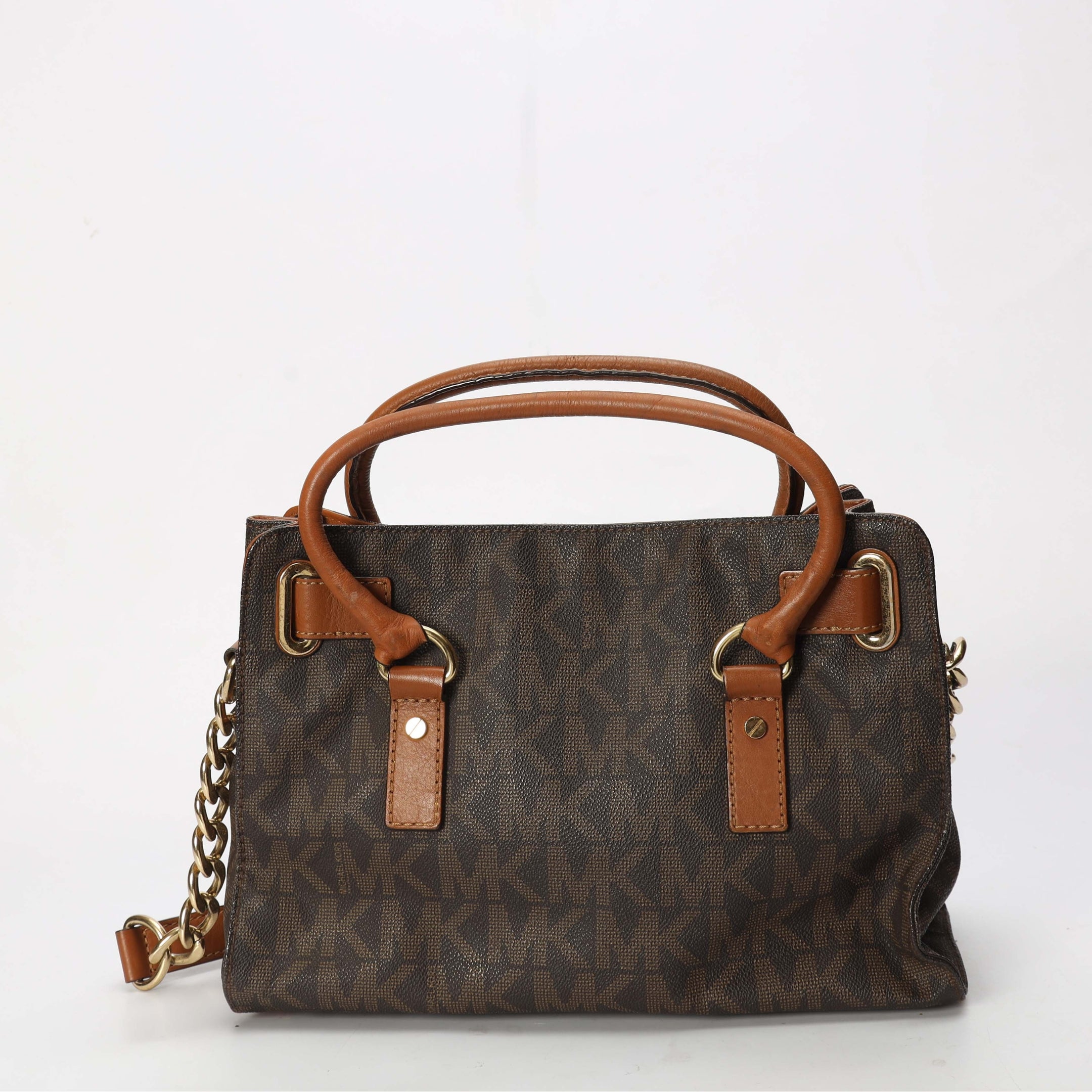 Michael Kors Hamilton Brown Logo Tote