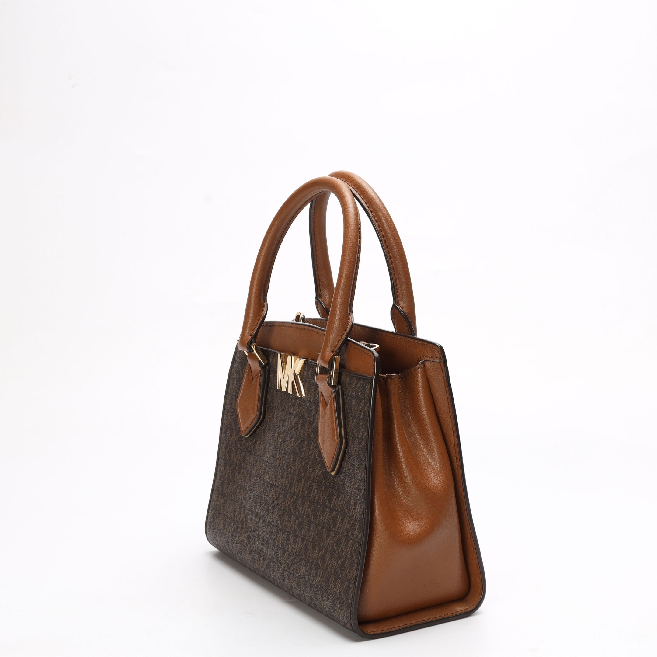 Michael Kors Mott Brown Logo Convertible Satchel