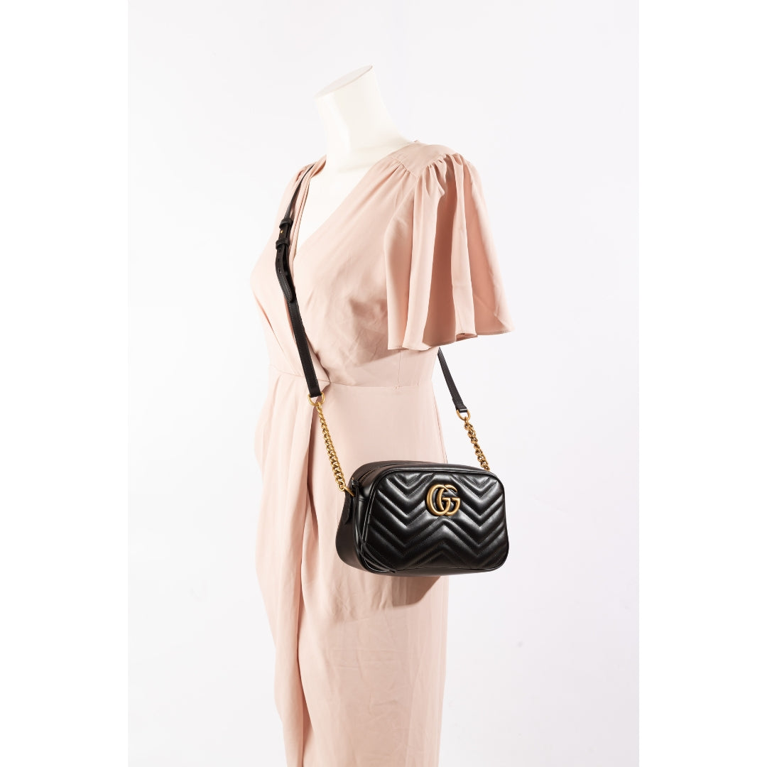 Gucci GG Marmont Black Crossbody Bag
